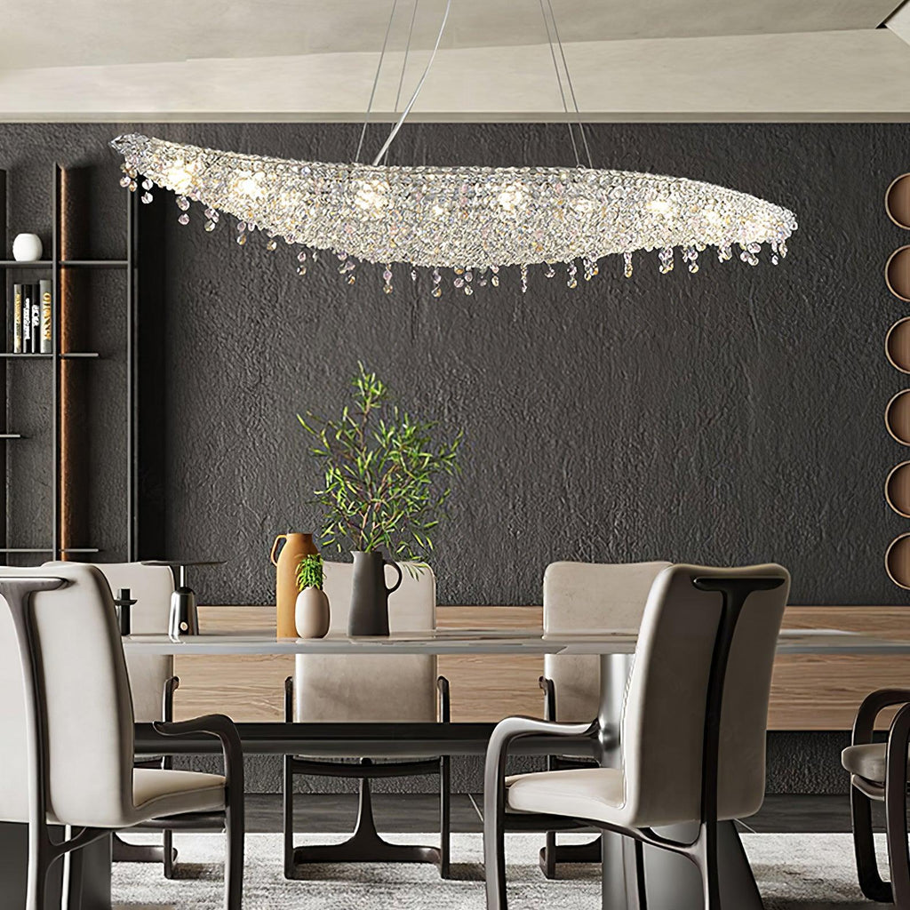Elegant Boat Crystal Chandelier-Chandelier-Manorlights