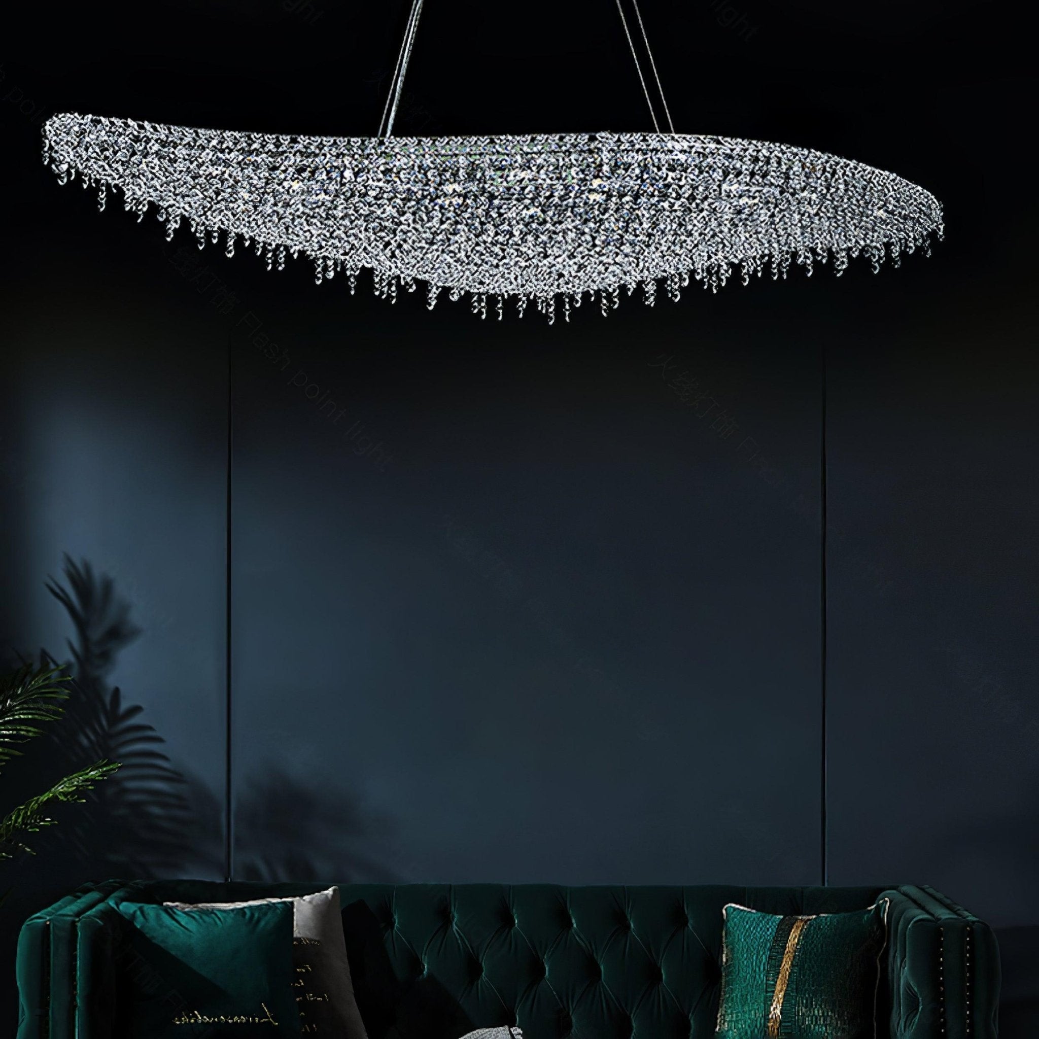 Elegant Boat Crystal Chandelier-Chandelier-Manorlights