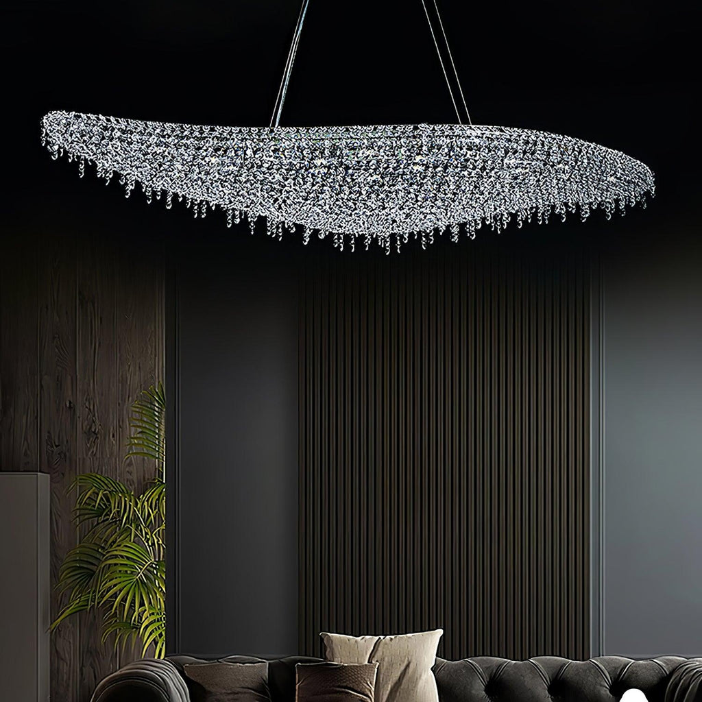 Elegant Boat Crystal Chandelier-Chandelier-Manorlights