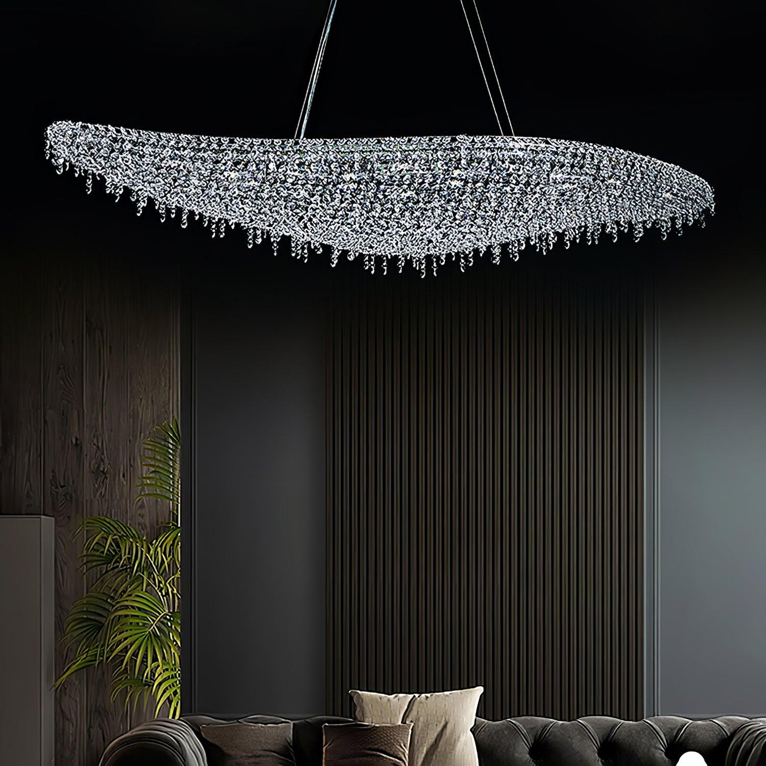 Elegant Boat Crystal Chandelier-Chandelier-Manorlights