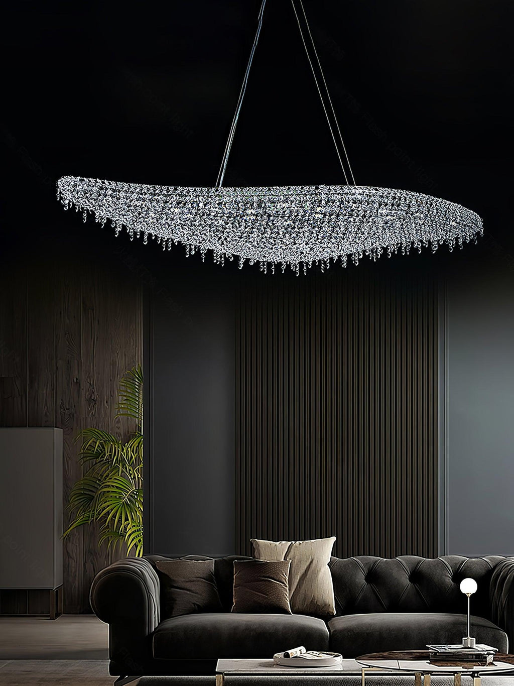 Elegant Boat Crystal Chandelier-Chandelier-Manorlights