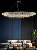Elegant Boat Crystal Chandelier-Chandelier-Manorlights