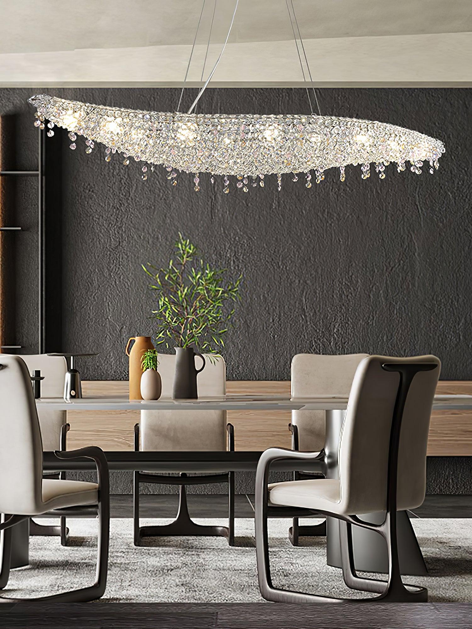 Elegant Boat Crystal Chandelier-Chandelier-Manorlights