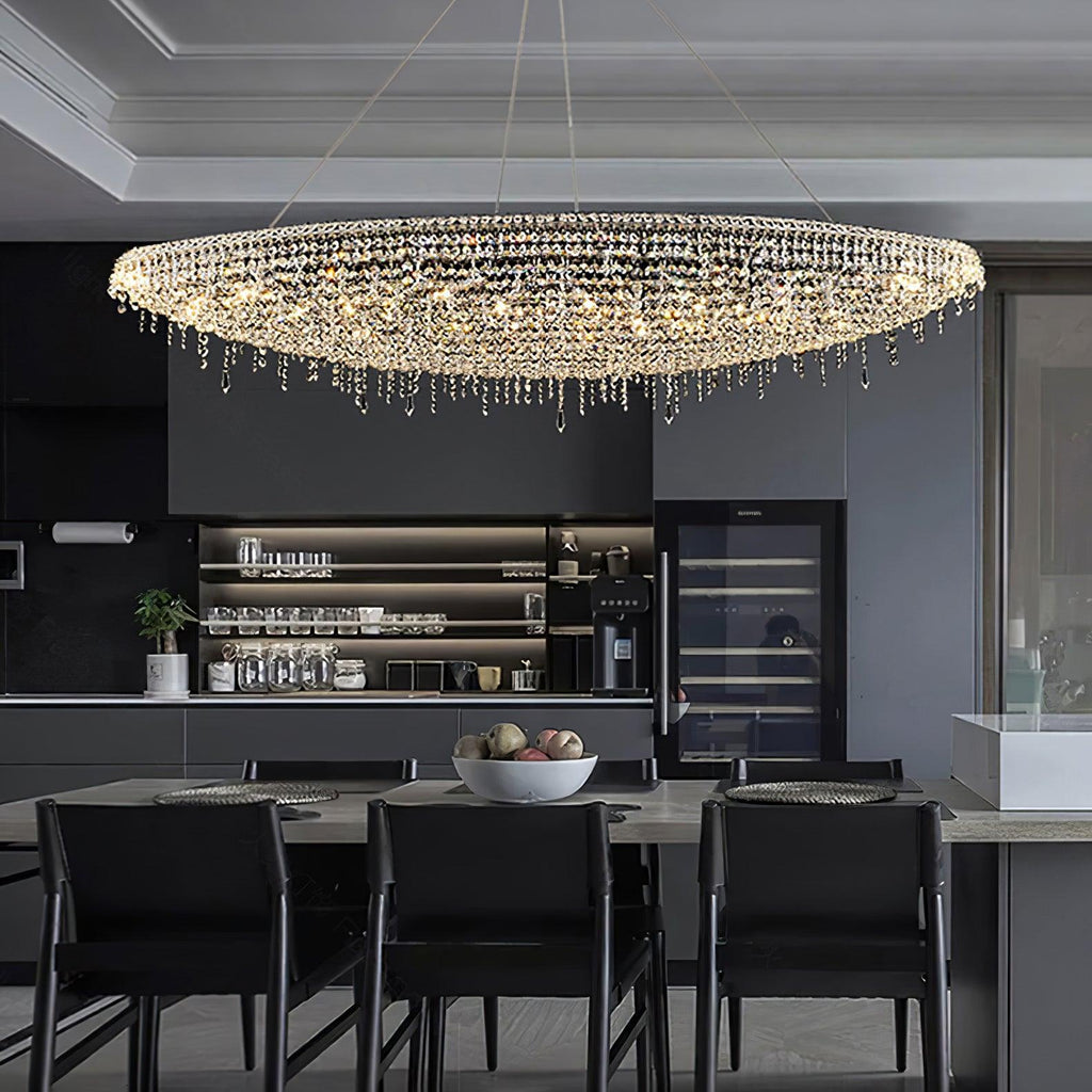 Elegant Boat Crystal Chandelier-Chandelier-Manorlights