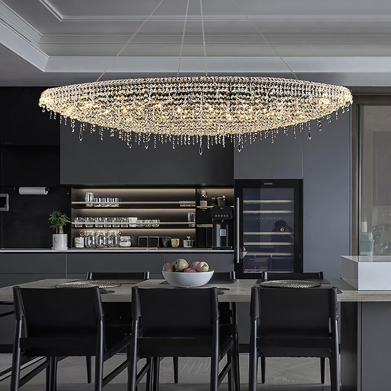 Elegant Boat Crystal Chandelier-Chandelier-Manorlights