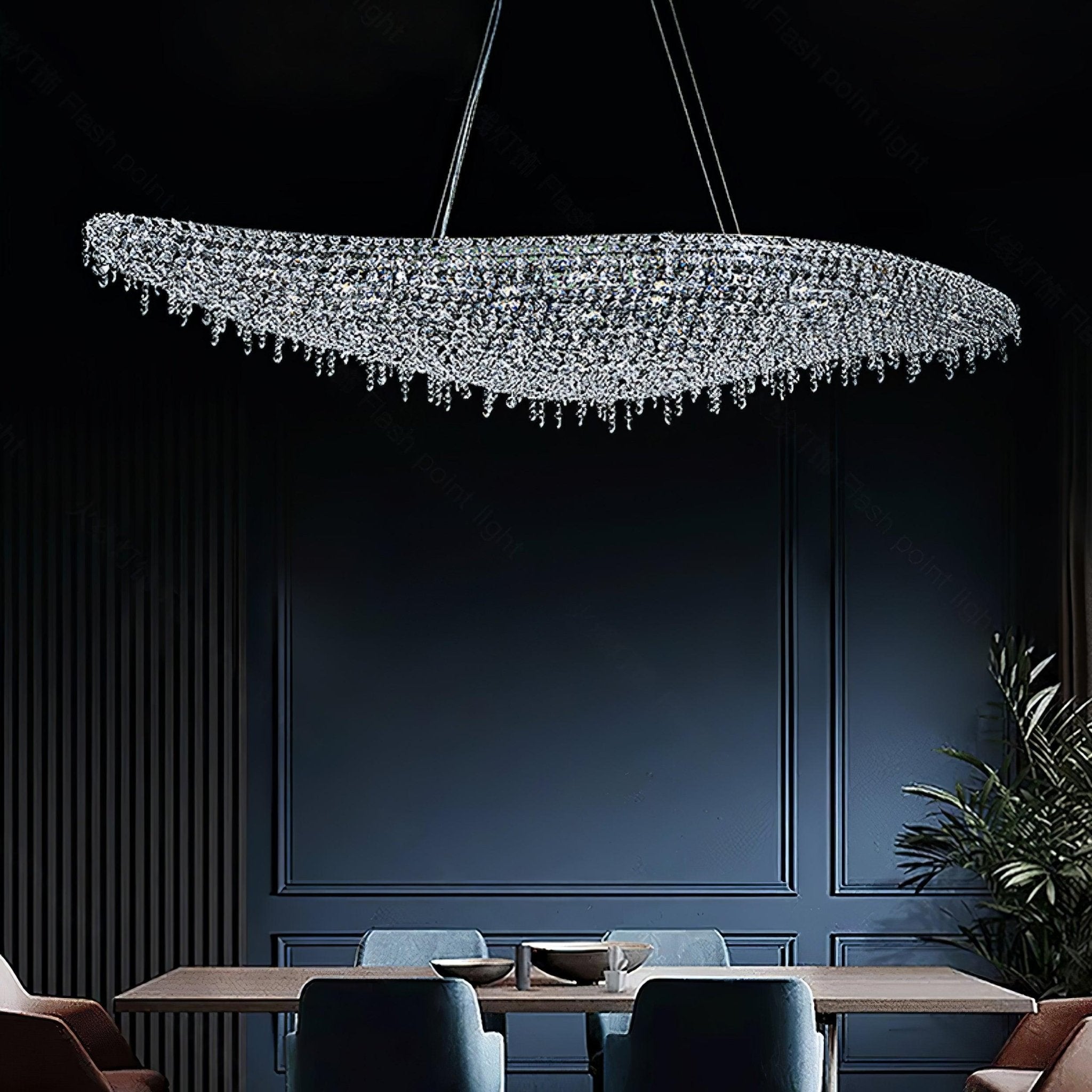 Elegant Boat Crystal Chandelier-Chandelier-Manorlights