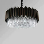 Bourbons Alfonso Crystal Round Chandelier-chandeliers for dining room,chandeliers for stairways,chandeliers for foyer,chandeliers for bedrooms,chandeliers for kitchen,chandeliers for living room-Manorlights