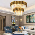 Bourbons Antoine Crystal Round Chandelier-chandeliers for dining room,chandeliers for stairways,chandeliers for foyer,chandeliers for bedrooms,chandeliers for kitchen,chandeliers for living room-Manorlights