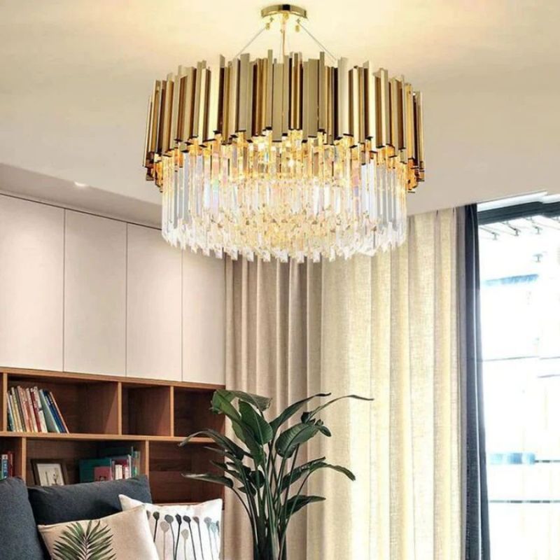 Bourbons Charles Crystal Round Chandelier-chandeliers for dining room,chandeliers for stairways,chandeliers for foyer,chandeliers for bedrooms,chandeliers for kitchen,chandeliers for living room-Manorlights