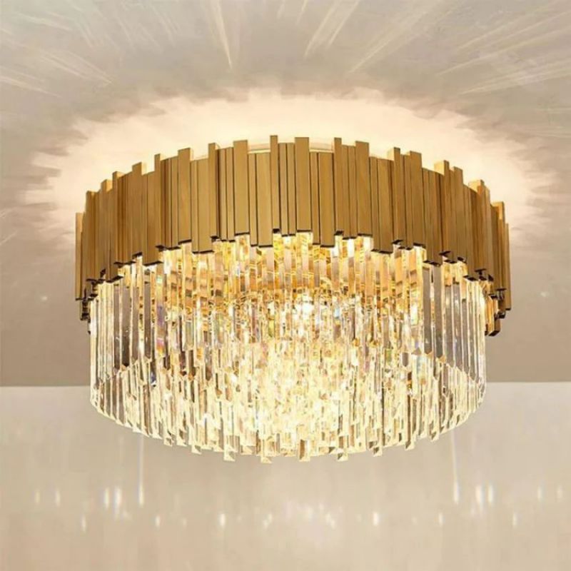 Bourbons Flush Mount Chandelier-Flushmount-Manorlights