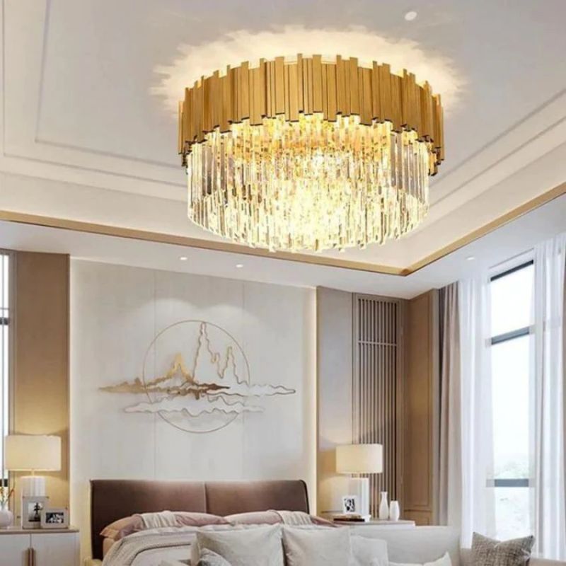 Bourbons Flush Mount Chandelier-Flushmount-Manorlights