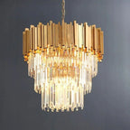 Bourbons Antoine Crystal Round Chandelier-chandeliers for dining room,chandeliers for stairways,chandeliers for foyer,chandeliers for bedrooms,chandeliers for kitchen,chandeliers for living room-Manorlights