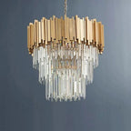 Bourbons Antoine Crystal Round Chandelier-chandeliers for dining room,chandeliers for stairways,chandeliers for foyer,chandeliers for bedrooms,chandeliers for kitchen,chandeliers for living room-Manorlights