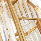 Bourbons Louis 2-Story Crystal Round Chandelier-Chandelier-Manorlights