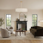 Willamette Round Crystal Chandelier-Chandelier-Manorlights