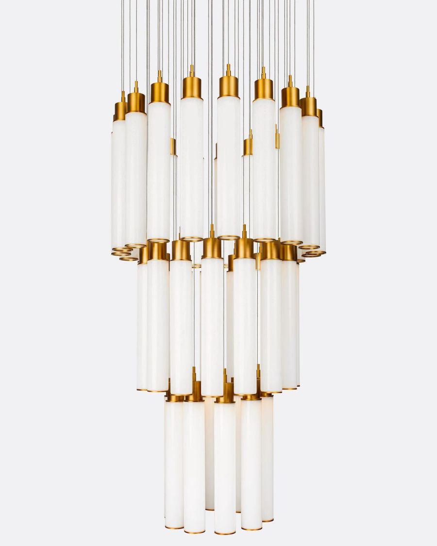 Candle 3-Tiered Round Chandelier-Chandelier-Manorlights