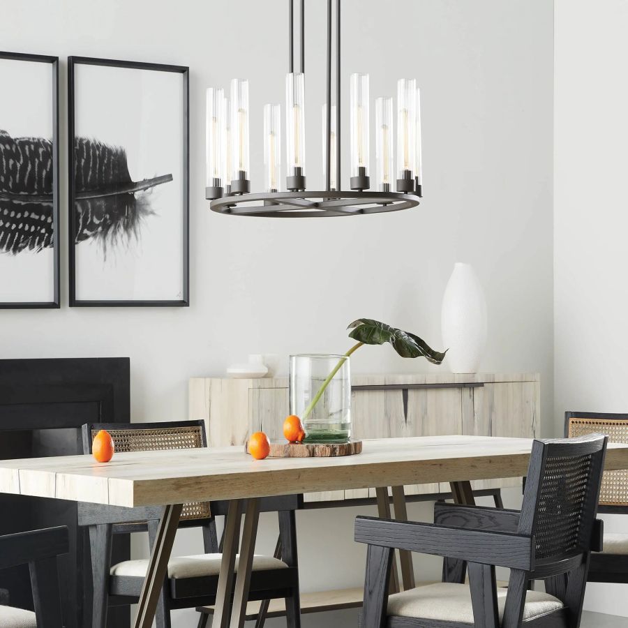 Cade Round Chandelier-Chandelier-Manorlights