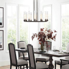Cade Round Chandelier-Chandelier-Manorlights