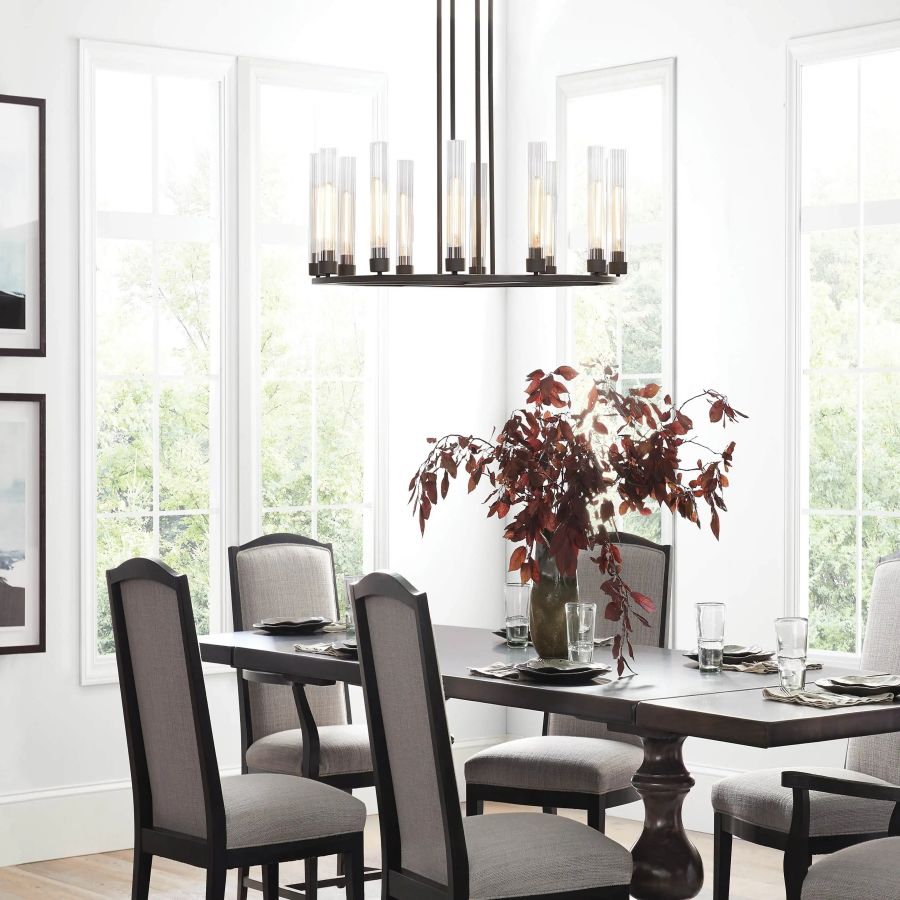 Cade Round Chandelier-Chandelier-Manorlights