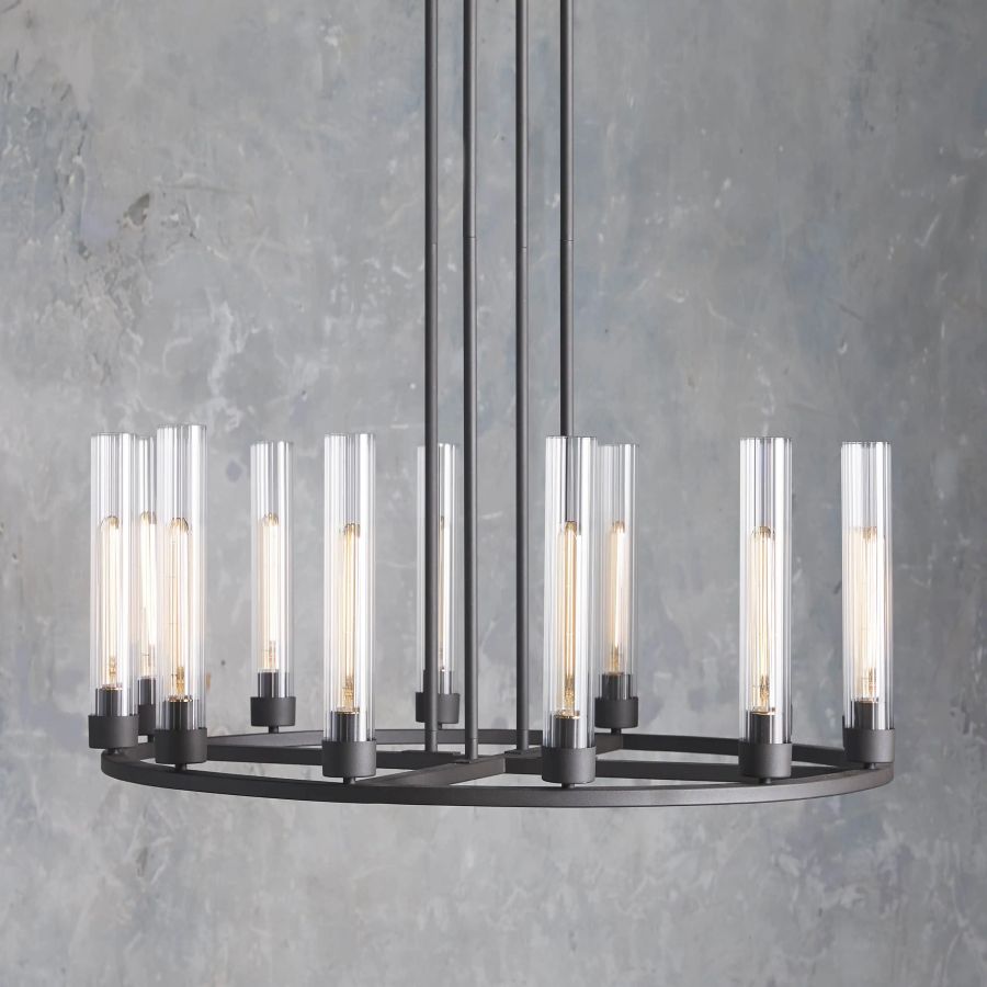 Cade Round Chandelier-Chandelier-Manorlights