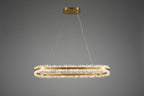Modern 47 Inch Linear Chandelier Modern Quartz Crystal Chandelier for Dining Room-Chandelier-Manorlights