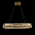 Modern 47 Inch Linear Chandelier Modern Quartz Crystal Chandelier for Dining Room-Chandelier-Manorlights