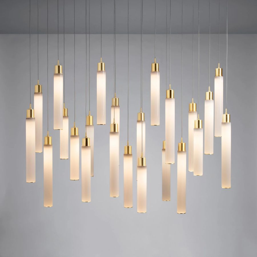 Candle Rectangle Chandelier-Chandelier-Manorlights