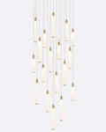 Candle Square Chandelier-Chandelier-Manorlights