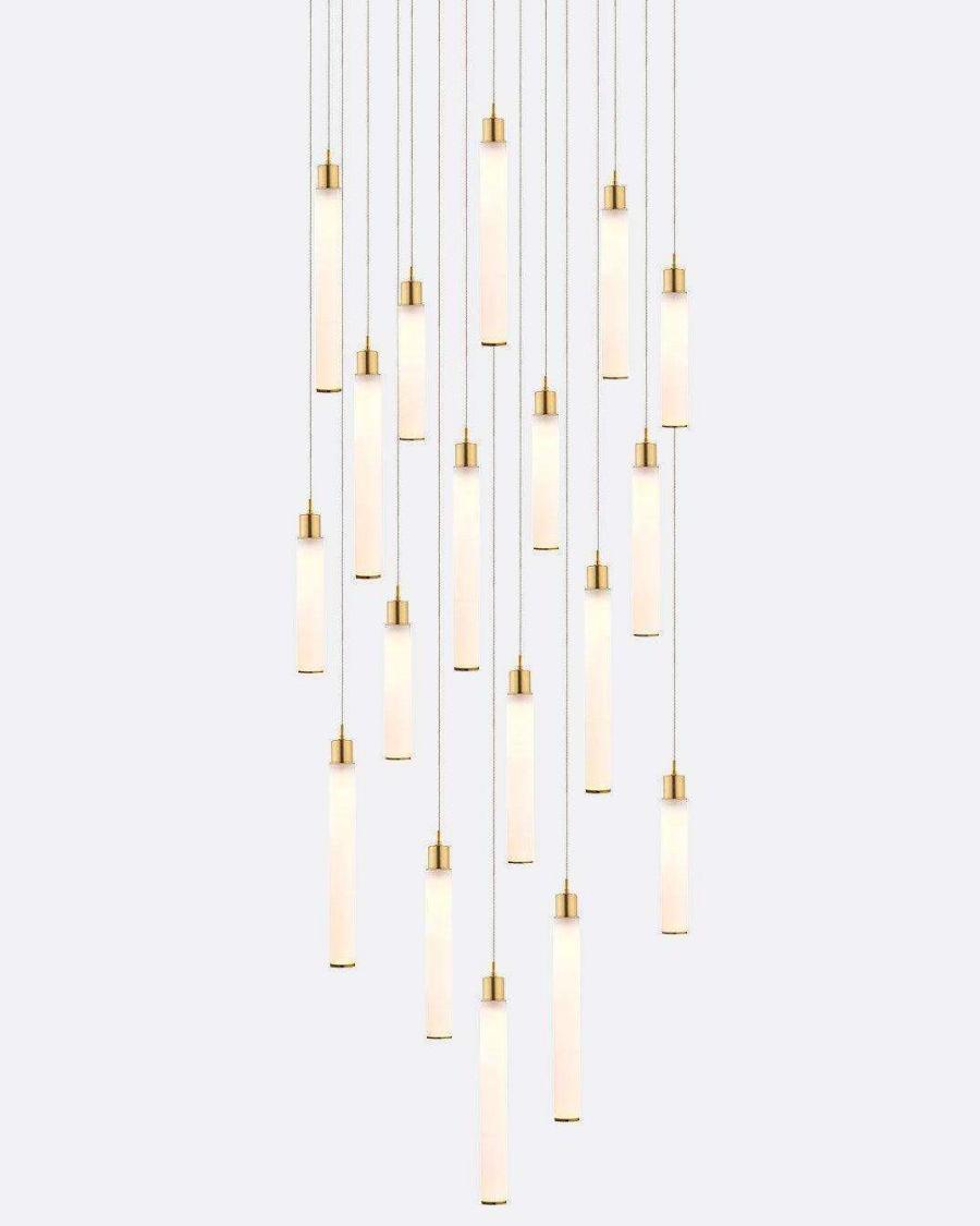 Candle Square Chandelier-Chandelier-Manorlights