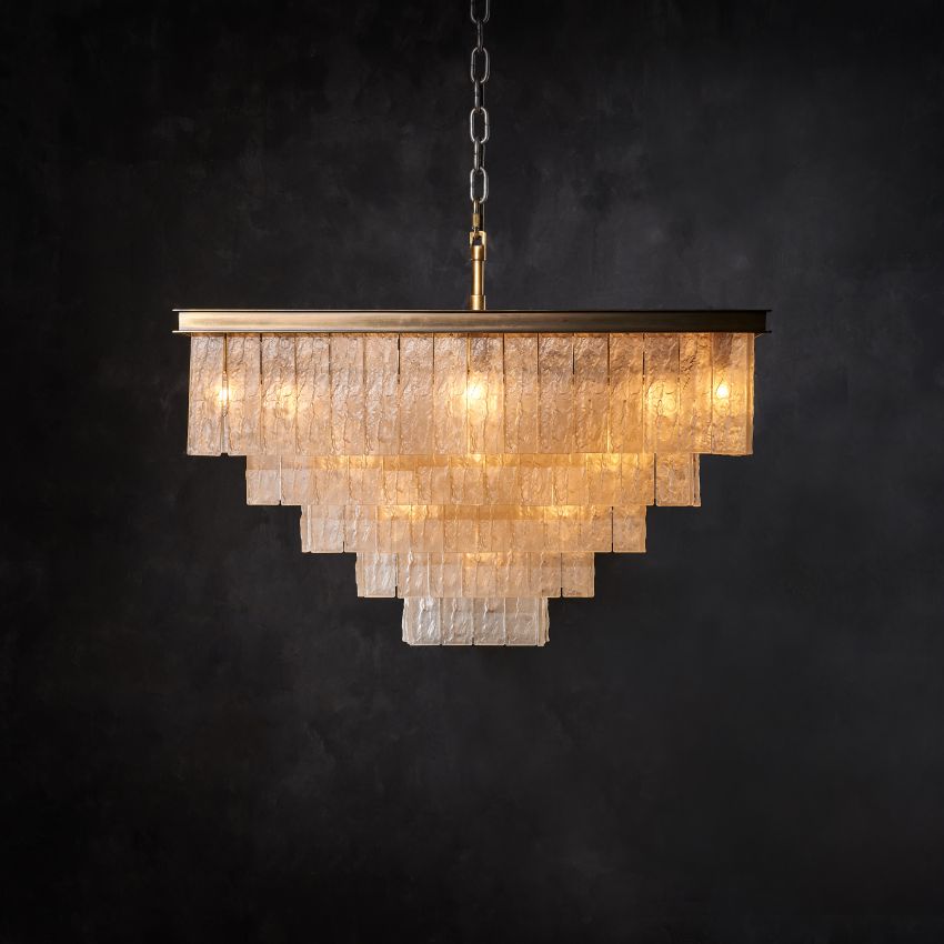 Claire Square Chandelier-Chandelier-Manorlights