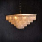 Claire Square Chandelier-Chandelier-Manorlights
