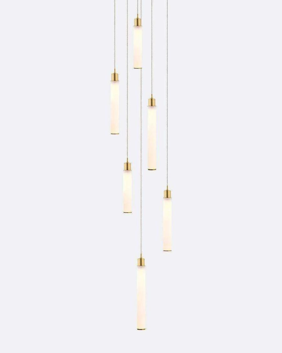 Candle Small Round Chandelier-Chandelier-Manorlights
