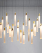 Candle Small Round Chandelier-Chandelier-Manorlights