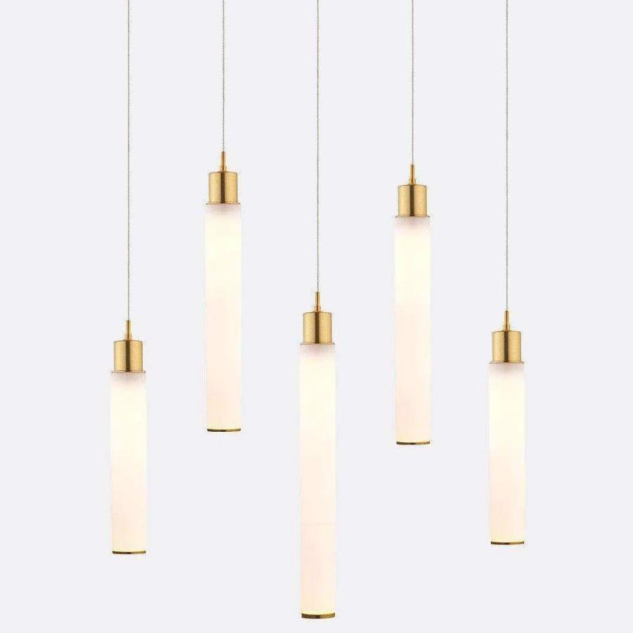 Candle Small Rectangle Chandelier-Chandelier-Manorlights