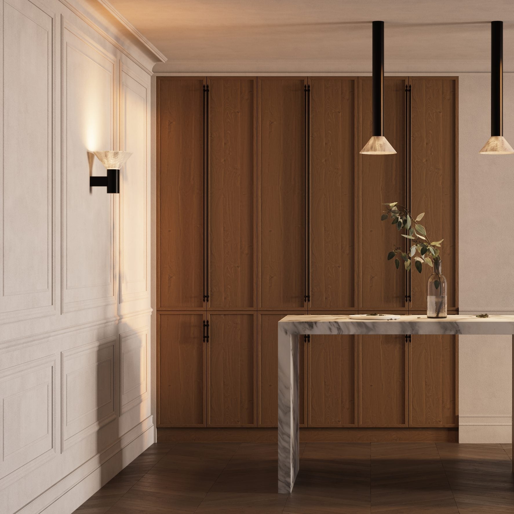Torres Alabaster Wall lamp-Wall Sconces-Manorlights