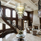 Cascade Glass Green Chandelier Glass lighting by Manor Lights