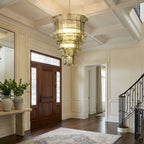 Cascade Glass Green Chandelier Glass lighting by Manor Lights