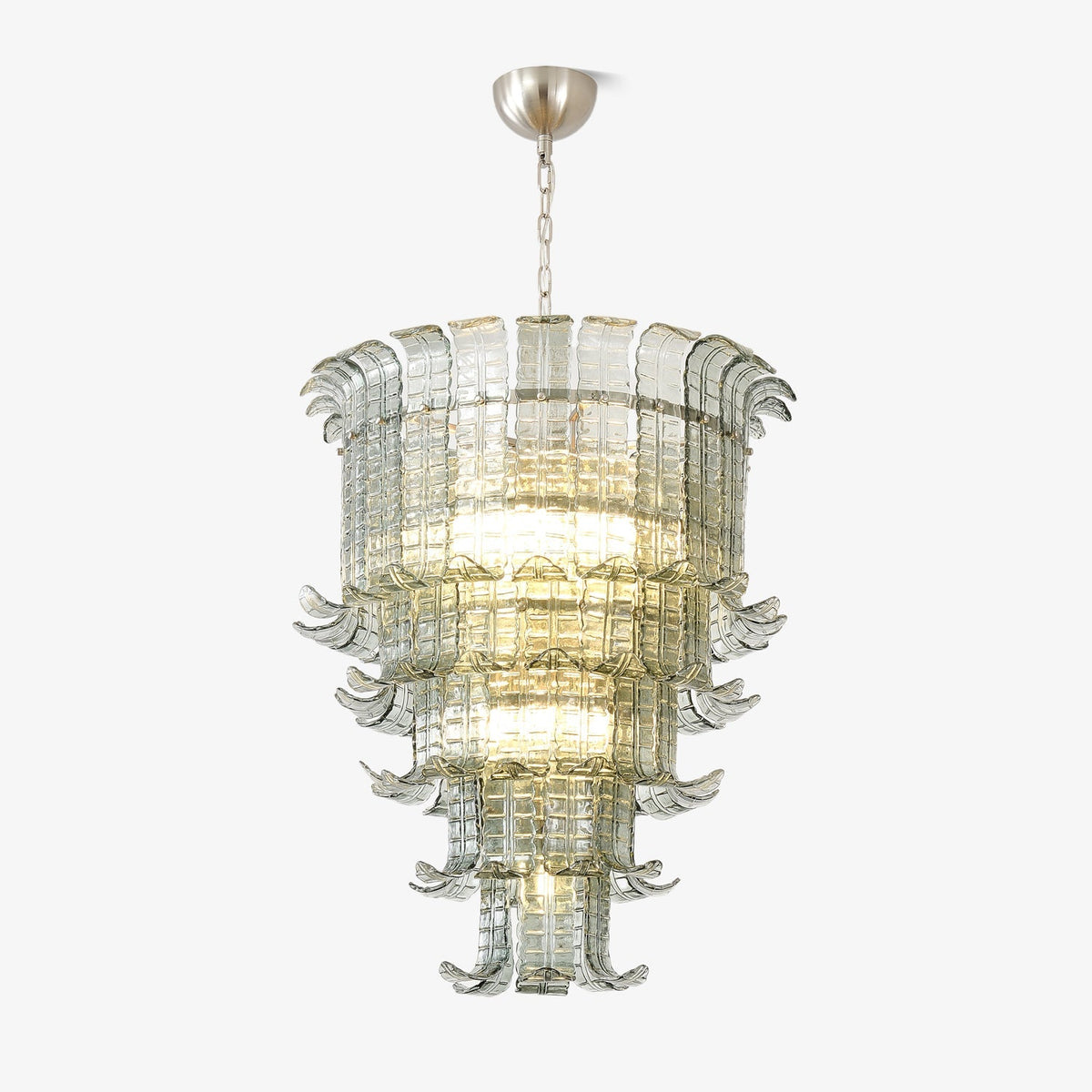 Cascade Glass Green Chandelier Glass lighting by Manor Lights