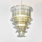 Cascade Glass Green Chandelier Glass lighting by Manor Lights