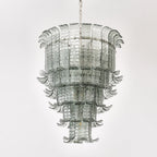 Cascade Glass Green Chandelier Glass lighting by Manor Lights