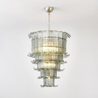 Cascade Glass Green Chandelier Glass lighting by Manor Lights