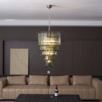 Cascade Glass Green Chandelier Glass lighting by Manor Lights