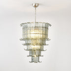 Cascade Glass Green Chandelier Glass lighting by Manor Lights