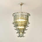 Cascade Glass Green Chandelier Glass lighting by Manor Lights