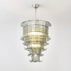 Cascade Glass Green Chandelier Glass lighting by Manor Lights