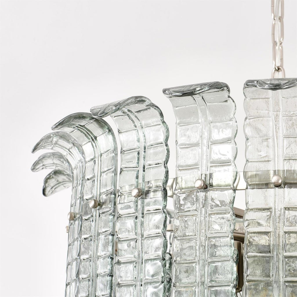 Cascade Glass Green Chandelier Glass lighting by Manor Lights