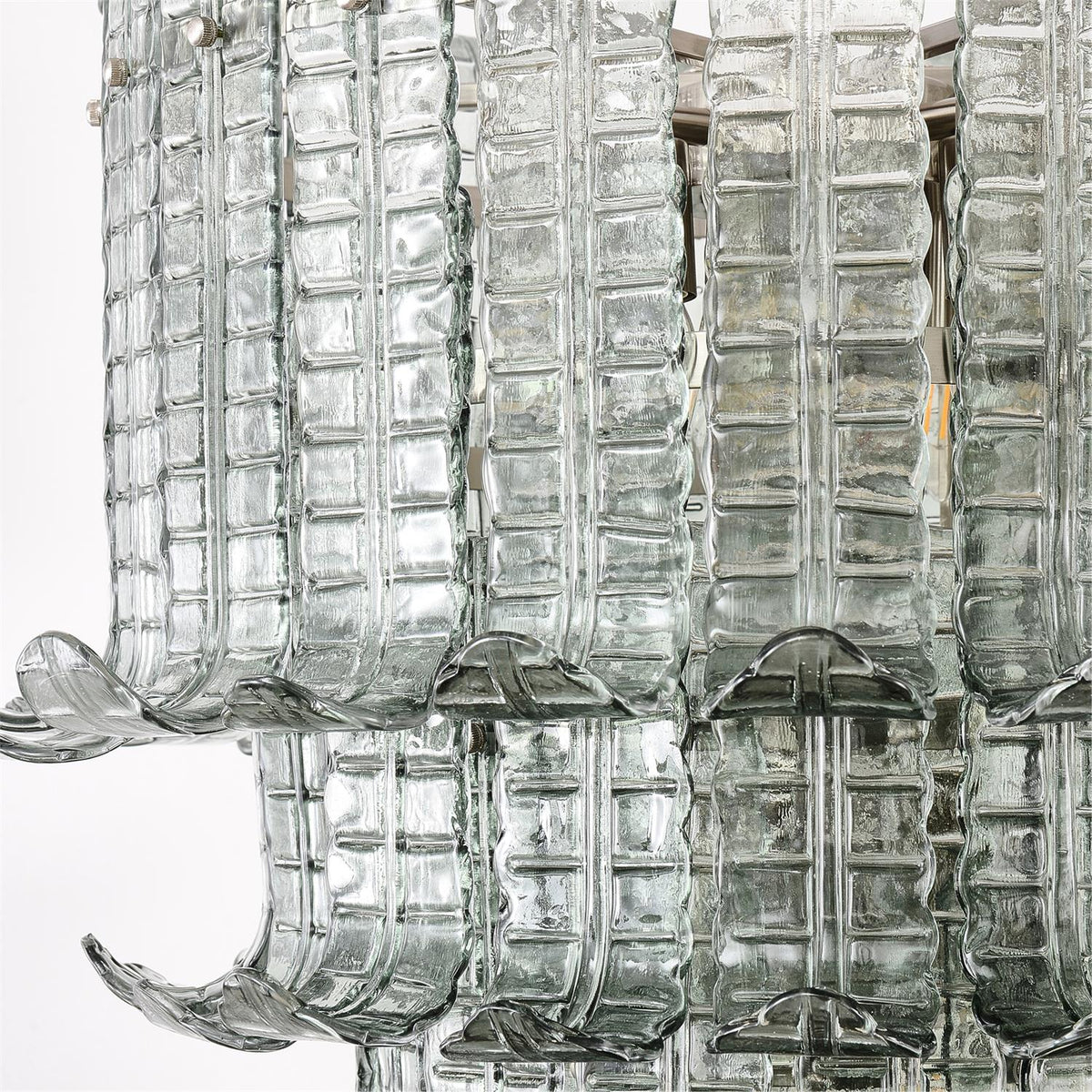 Cascade Glass Green Chandelier Glass lighting by Manor Lights