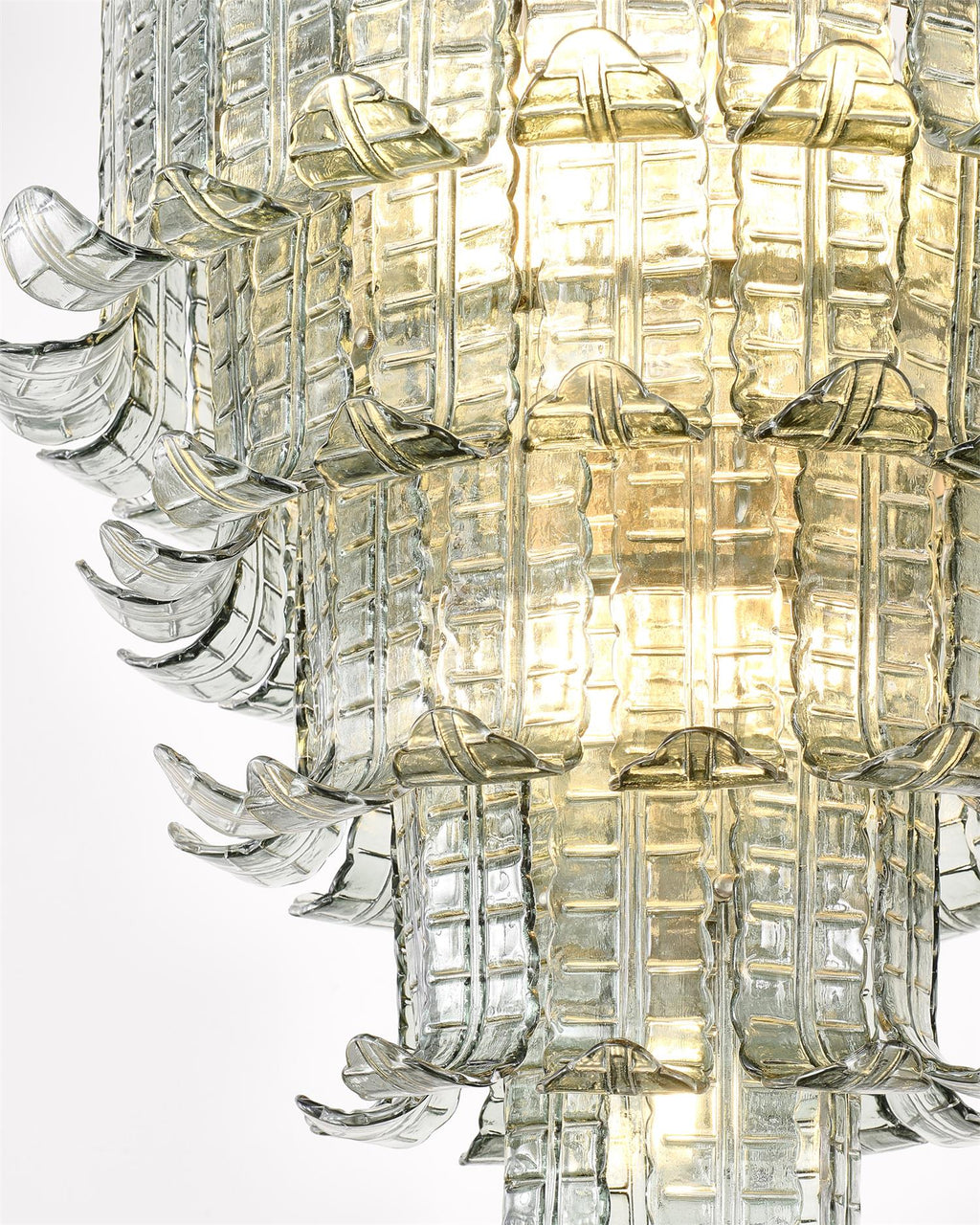 Cascade Glass Green Chandelier Glass lighting by Manor Lights