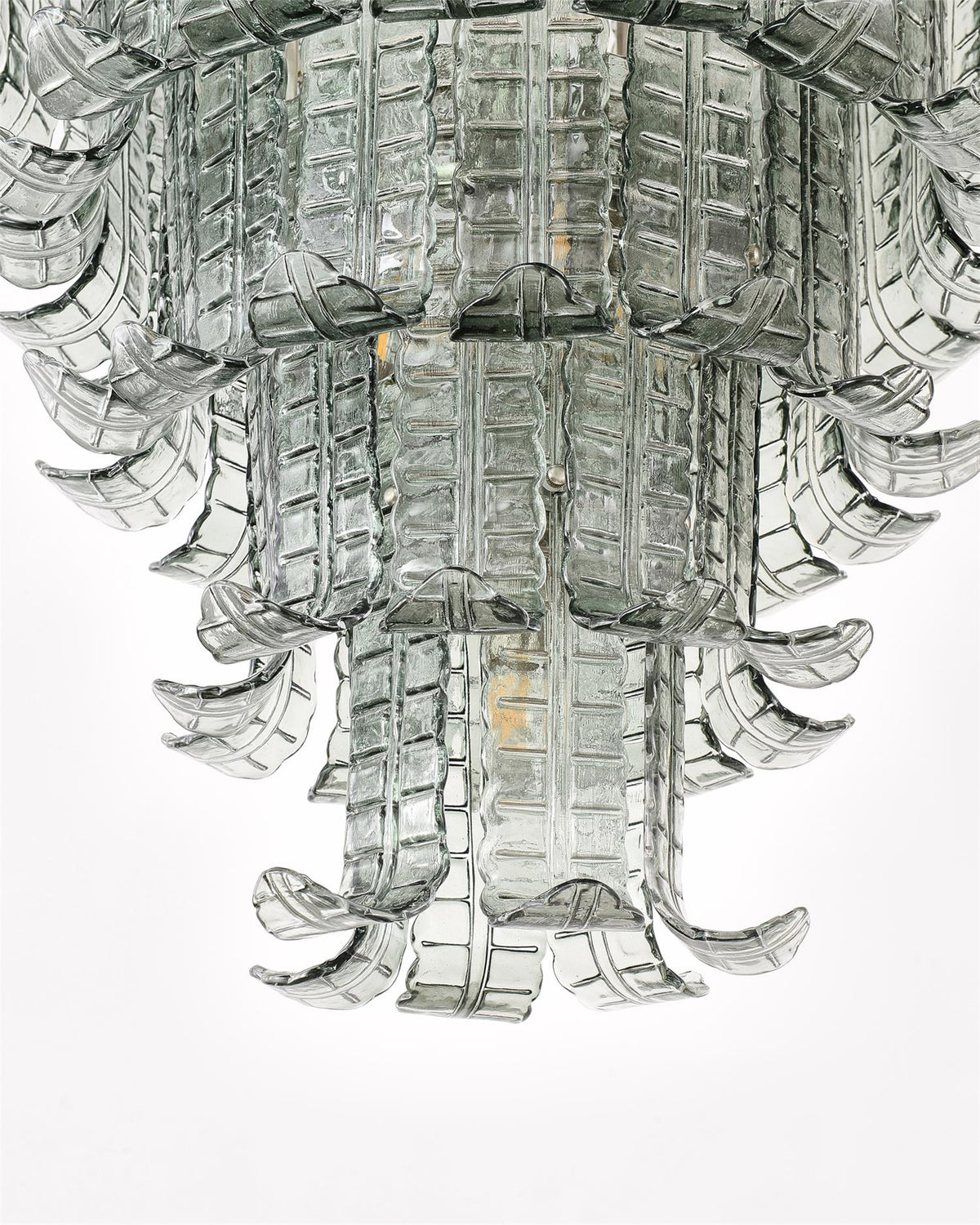 Cascade Glass Green Chandelier Glass lighting by Manor Lights