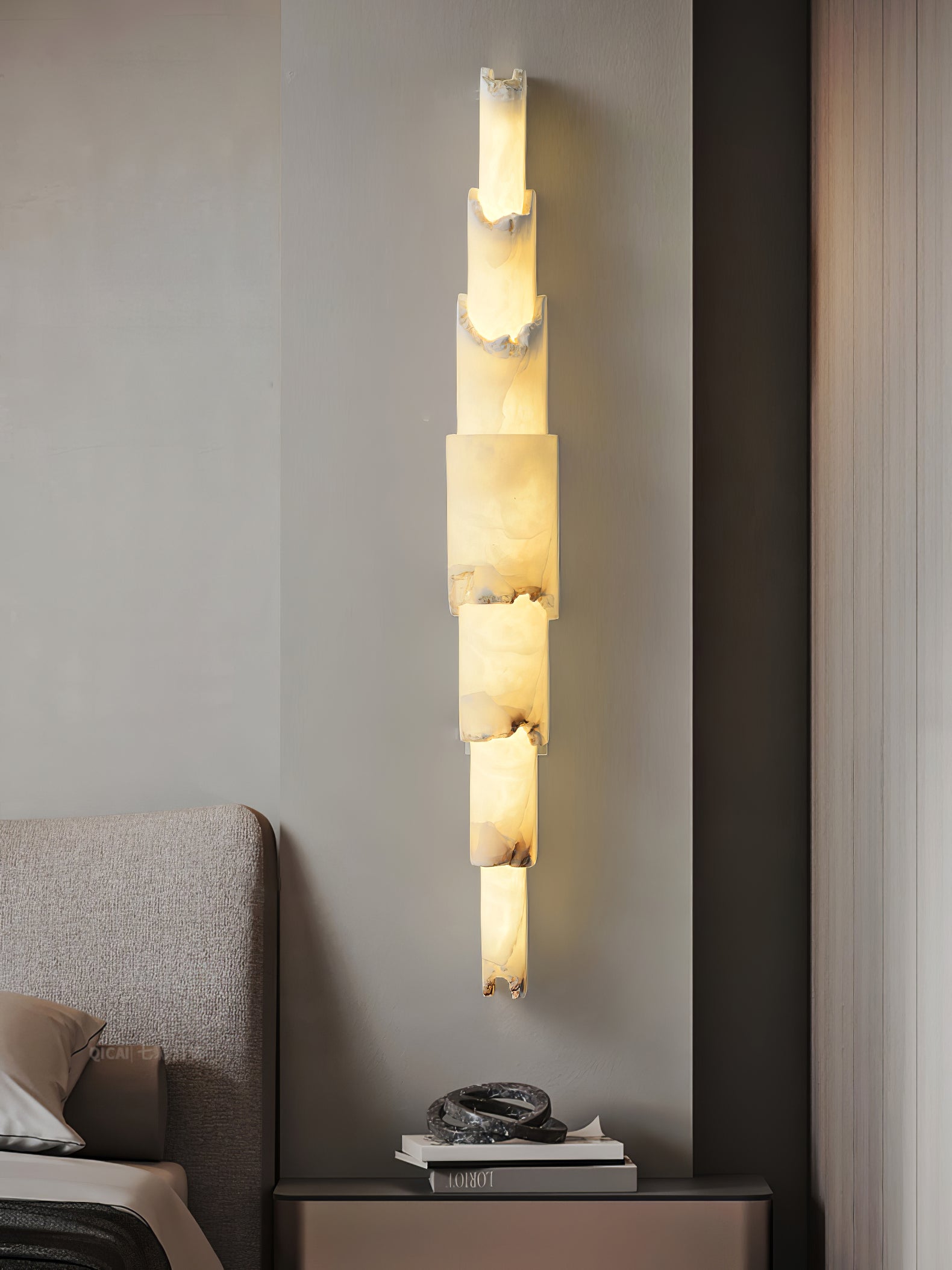 Cascading Alabaster Wall Sconce - Vakkerlight